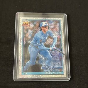 Topps Bobby Witt Jr. Royals Holographic Blue Baseball Card